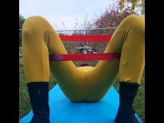 Sexy jumpsuit leg workouts with ladykaiyo 4/16