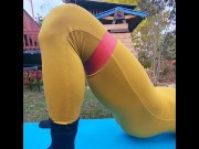 Sexy jumpsuit leg workouts with ladykaiyo 6/16