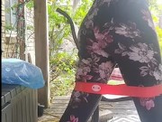 Sexy leg workouts and butt movements with LadyKaiyo