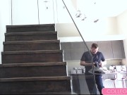 Naughty Vixen Dixie Fae Taking Off Her Red Lingerie In A Photoshoot! 2/16