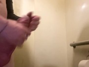 Public Bathroom Rubbing Thick Cock
