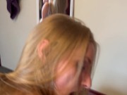 Blonde School Girl Gets her pussy covered in cum 9/16