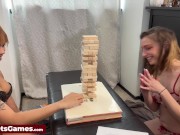 Sexy babe licking and fucking her friends tight pussy as she won their strip game 2/16