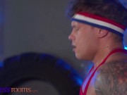 Fitness Rooms Big tits Romanian gym babe Nelly Kent hard fuck after hot workout riding big cock 16/16