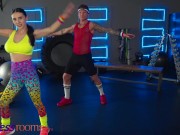 Fitness Rooms Big tits Romanian gym babe Nelly Kent hard fuck after hot workout riding big cock 2/16