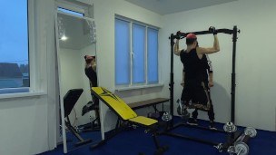 The trainer came all over the cute guy's face after intense fucking - 163