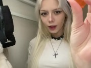 (Giantess/Vore) Egirl swallowing some little men 2/16