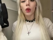 (Giantess/Vore) Egirl swallowing some little men 6/16