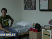 COLLEGE RULES - College Girl Gets Her Boyfriend Back For Cheating On Her By Fucking All His Friends 2/16