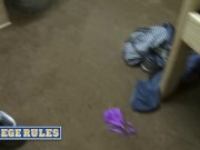 COLLEGE RULES - College Girl Gets Her Boyfriend Back For Cheating On Her By Fucking All His Friends 6/16