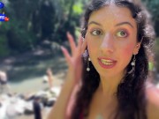 Crazy CUMWALK on Public Waterfall Full of People Blowjob in Public Toilet 13/16