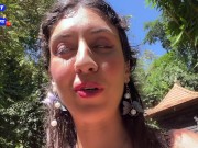 Crazy CUMWALK on Public Waterfall Full of People Blowjob in Public Toilet 2/16