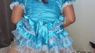 Sissy Candy Rides Several of Her Huge Dildos