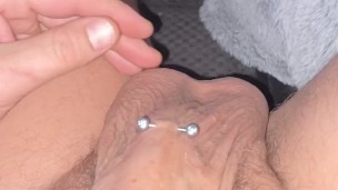 Stroking my big cock