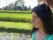 Cumwalk in Public Cafe Eating Pasta Carbonara with Sperm on Face