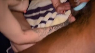 Bbc stretching out pussy and mouth