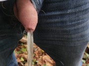 Pissing outdoors