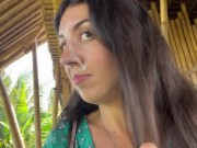 Public Cumwalk in Cafe , Eating Pasta Carbonara with Sperm on Face