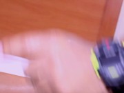 He goes crazy everytime I put my pretty feet on his Dick 14/16