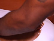 He goes crazy everytime I put my pretty feet on his Dick 6/16