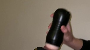 Loud moaning masturbation using prostate vibrator and flesh light (more videos on OF)