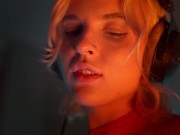 ASMR Ear Licking & Close Breathing in Red Dress 1/16