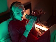 ASMR Ear Licking & Close Breathing in Red Dress 12/16