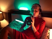 ASMR Ear Licking & Close Breathing in Red Dress 8/16