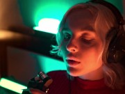 ASMR Ear Licking & Close Breathing in Red Dress 9/16