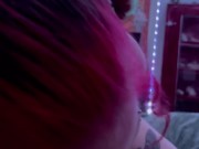 Intimate blowjob turns into riding him till he cums in me