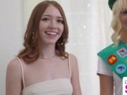 Myra Moans & Stepbro invite Cookie Seller Britt Blair in for Tastiest threesome - S2:E4 2/16