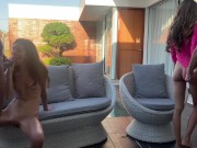 Two Couples Fuck By The Pool at a Home Party - Screenshot 16 of 16 - Group Sex