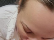 Naughty schoolgirl rides my cock then gets pounded