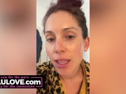 Big boobs babe does makeup & hair for Halloween costume, black toenails & fingernails hands/feet closeups - Lelu Love 10/16