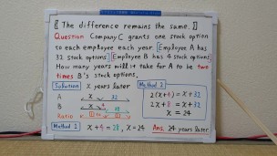 Grants Stock Option each year.[JapanMath](Titjob)