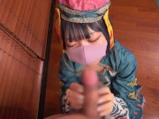 ハロウィンでコスプレ女子をナンパ⁉️🎃    脱がしてみるとエロすぎる身体をしたキョンシー姿の女の子に積極的なフェラと騎乗位でいたずらされて絞りとられてしまう・・ 5/16