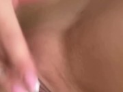 Gentle female masturbation with fingers 10/16