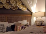 はだけた花魁風衣装に身を纏った色白美肌の教え子を抱く 〜腹上射精の後は、ぷるん唇でのお掃除フェラ〜