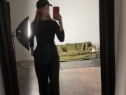 nonnude goddess in leather