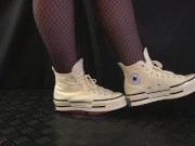 Girlfriend Full Weight Trampling in Platform Converse - Cock Balls Crush Trample, Shoejob, CBT, Boot - Screenshot 12 of 16 - Foot Fetish