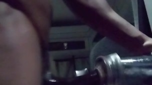 Handling this little rubber pussy that I just purchased