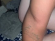 Use all the holes of the pink hair slut 13/16