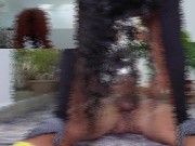 Perverse latina, gives up her big ass and shows her cowgirl skills 9/16