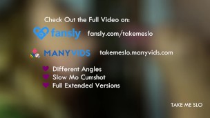 FULL VERSION ON FANSLY: Slow Motion Blowjob & Cum Fountain - TAKE ME SLO