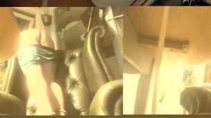 bending over and smoking