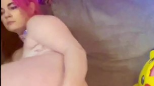 Slutty Fox Takes Fuck Machine in Tight Ass