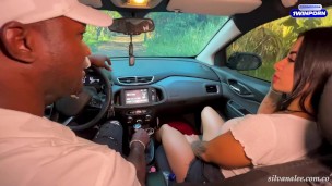 Big black cock fan fucks big ass latina pornstar Silvana Lee in public XanderBlackx