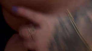 Thick milf with pink socks and big tits