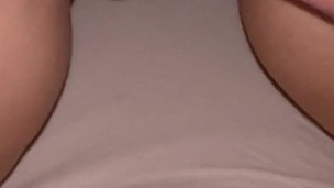 Big ass white teen getting her pussy smashed while rubbing her pussy and moaning PAWG