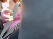 Artemisia Love Sexy Car Ride Big tits Flashing Spy on her OF@ArtemisiaLove101 1/16